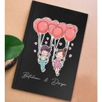 Bk Gift Kişiye Özel Sevgili Isimli Sert Kapaklı Siyah Lastikli Defter -5