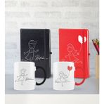 Bk Gift Kişiye Özel Sevgili Temalı 2’li Defter Kupa Hediye Seti, Sevgiliye Hediye, Sevgililer Günü Hediyesi-12