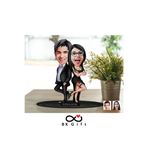 Bk Gift Kişiye Özel Sevgililer Karikatürlü Ahşap Biblo, Sevgililer Günü Hediyesi, Doğum Günü Hediyes