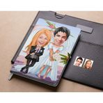 Bk Gift Kişiye Özel Sevgililer Karikatürlü Beyaz Defter-16 , Arkadaşa Hediye , Sevgiliye Hediye