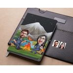 Bk Gift Kişiye Özel Sevgililer Karikatürlü Beyaz Defter-95 , Arkadaşa Hediye , Sevgiliye Hediye