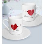Bk Gift Kişiye Özel Sevgililer Temalı 2’li Türk Kahvesi Fincanı, Sevgililer Günü Hediyesi, Sevgiliye Hediye, Ev Hediyesi-7