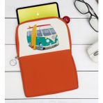 BK Gift Klasik Araç Tasarımlı Taşınabilir Koruyucu Tablet Kılıfı & Organizer Çanta - Turuncu-3