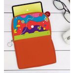 BK Gift Modern Art Tasarımlı Taşınabilir Koruyucu Tablet Kılıfı & Organizer Çanta - Turuncu-2