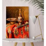Bk Gift Osmanlı Ibrik Tasarımlı Kanvas Tablo 30X50CM-1 - Renkli - 30 x 50 cm