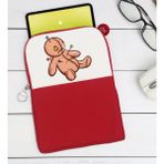 BK Gift Oyuncak Tasarımlı Taşınabilir Koruyucu Tablet Kılıfı & Organizer Çanta - Kırmızı-1