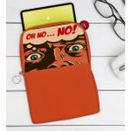 BK Gift Pop Art Tasarımlı Taşınabilir Koruyucu Tablet Kılıfı & Organizer Çanta - Turuncu-10