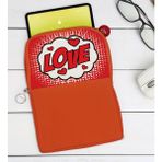 BK Gift Pop Art Tasarımlı Taşınabilir Koruyucu Tablet Kılıfı & Organizer Çanta - Turuncu-5