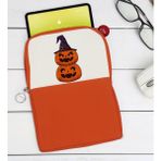 BK Gift Pumpkin Tasarımlı Taşınabilir Koruyucu Tablet Kılıfı & Organizer Çanta - Turuncu-1