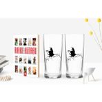 Bk Gift Renkli Baskılı Atatürk Temalı Ikili Rakı Bardağı ve Rakı Cep Kitabı Hediye Seti-27