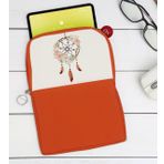 BK Gift Rüya Kapanı Tasarımlı Taşınabilir Koruyucu Tablet Kılıfı & Organizer Çanta - Turuncu-1