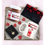 Bk Gift Sevgiliye Özel Hediye Seti-6, Sevgililer Günü Hediyesi, Yıl Dönümü Hediyesi, Nutella 400GR., Doğum Günü Hediyesi