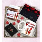 Bk Gift Sevgiliye Özel Hediye Seti-8, Sevgililer Günü Hediyesi, Yıl Dönümü Hediyesi, Nutella 400GR., Doğum Günü Hediyesi