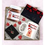 Bk Gift Sevgiliye Özel Hediye Seti-9, Sevgililer Günü Hediyesi, Yıl Dönümü Hediyesi, Nutella 400GR., Doğum Günü Hediyesi