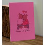 Bk Gift Sevgiliye Özel Isimli Pembe Defter ve Fuşya Cam Matara Hediye Seti-3, Sevgiliye Hediye, Sevgililer Günü, Yeni iş hediyesi