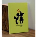 Bk Gift Sevgiliye Özel Isimli Sarı Defter ve Cam Matara Hediye Seti-16, Sevgiliye Hediye, Sevgililer Günü, Yeni Iş Hediyesi