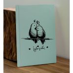 Bk Gift Sevgiliye Özel Isimli Su Yeşili Defter ve Yeşil Cam Matara Hediye Seti-4, Sevgiliye Hediye, Sevgililer Günü, Yeni Iş Hediyesi