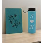Bk Gift Sevgiliye Özel Isimli Turkuaz Defter ve Cam Matara Hediye Seti-11, Sevgiliye Hediye, Sevgililer Günü, Yeni Iş Hediyesi