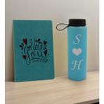 Bk Gift Sevgiliye Özel İsimli Turkuaz Defter ve Cam Matara Hediye Seti 13 Sevgiliye Hediye Sevgililer Günü Yeni Iş Hediyesi