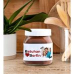 Bk Gift Sevgiliye Özel Isimli ve Fotoğraflı Nutella 400 gr