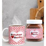 Bk Gift Sevgiliye Özel Kupa Ve Nutella 400gr. Hediye Seti, Sevgiliye Hediye, Sevgililer Günü Hediye, Doğum Günü Hediyesi-5