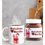 Bk Gift Sevgiliye Özel Kupa Ve Nutella 400gr. Hediye Seti, Sevgiliye Hediye, Sevgililer Günü Hediye, Doğum Günü Hediyesi-6