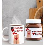 Bk Gift Sevgiliye Özel Kupa Ve Nutella 400gr. Hediye Seti, Sevgiliye Hediye, Sevgililer Günü Hediye, Doğum Günü Hediyesi-9