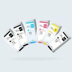 BK HP 72 6 Renk Uyumlu Kartuş / Hp DesignJet T610 / T620 / T770 / T790 / T795 / T1100 / T1120 / T1200 /