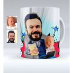 BK Kişiye Özel Baba Oğul Karikatürlü Beyaz Kupa Bardak