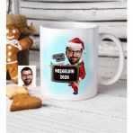 BK Kişiye Özel Bay Yılbaşı Karikatür Beyaz Kupa Bardak