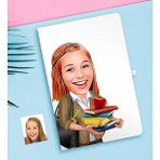 BK Kişiye Özel Bayan Öğretmen Karikatürlü Defter-4