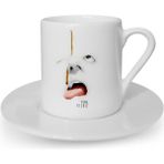 BK Kişiye Özel Cute Face Tasarımlı Türk Kahvesi Fincanı - 1
