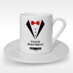 BK Kişiye Özel Damat Kahvesi Tasarımlı Türk Kahvesi Fincanı - 5