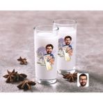 BK Kişiye Özel Erkek Karikatürlü Ikili Rakı Bardağı Seti-1