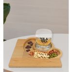 BK Kişiye Özel Erkek ve Kadın Tasarımlı Viski Bardağı ve Doğal Masif Ahşap Yarım Ay Sunum Tabağı Çerezlik Hediye Seti-1