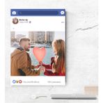 BK Kişiye Özel Facebook Kanvas Tablo 50X70