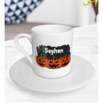 BK Kişiye Özel Happy Halloween Tasarımlı Türk Kahvesi Fincanı-19