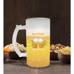 BK Kişiye Özel Isimli Buzlu Cam Bira Bardağı 50CL-103