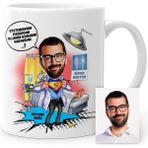 BK Kişiye Özel Mesleki Doktor Karikatür Beyaz Kupa Bardak - 2