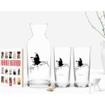 BK Kişiye Özel Renkli Baskılı Atatürk Temalı Ikili Rakı Bardağı Karaf ve Cep Kitabı Hediye Seti-27