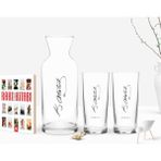 BK Kişiye Özel Renkli Baskılı Atatürk Temalı Ikili Rakı Bardağı Karaf ve Cep Kitabı Hediye Seti-31