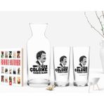 BK Kişiye Özel Renkli Baskılı Çünkü Sen Çölüme Yağmur Oldun Tasarımlı Ikili Rakı Bardağı Karaf ve Cep Kitabı Hediye Seti-8
