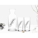 BK Kişiye Özel Renkli Baskılı İsimli 2'li Rakı Bardağı ve Karaf SETI-102