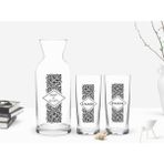 BK Kişiye Özel Renkli Baskılı İsimli 2'li Rakı Bardağı ve Karaf Seti-25
