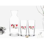 BK Kişiye Özel Renkli Baskılı İsimli Fotoğraflı 2'li Rakı Bardağı ve Karaf Seti-32