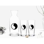 BK Kişiye Özel Renkli Baskılı İsimli İkili Rakı Bardağı ve Karaf Seti-125