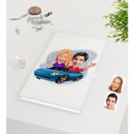 BK Kişiye Özel Sevgililer Karikatürlü Beyaz Defter-52