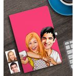 BK Kişiye Özel Sevgililer Karikatürlü Defter-19