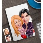 BK Kişiye Özel Sevgililer Karikatürlü Defter-2