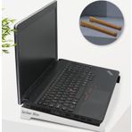BK Kişiye Özel Taşınabilir Ahşap Beyaz Notebook Laptop Standı